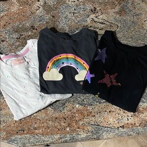 Cat & Jack Kids Long Sleeve Tees - Rainbow and Star Designs